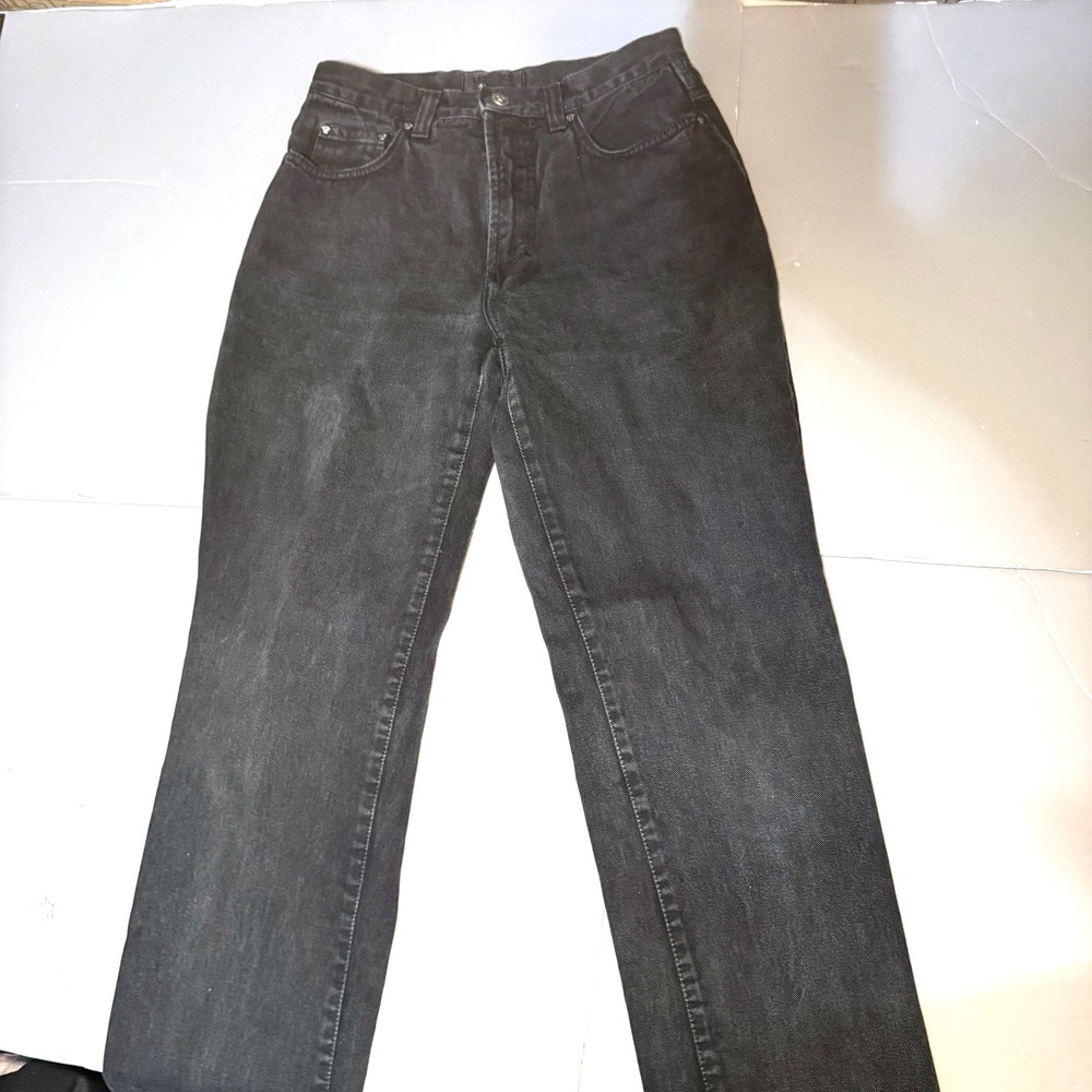 Versace Jeans Couture Jeans Mens 27 28 28.5 Black Cotton Vtg Designer